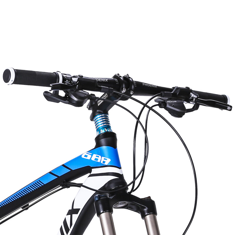 鳳凰(Phoenix) 688鋁合金雙碟剎27速減震越野山地自行車26寸男女單車 旗艦版 CNC輪 黑黃